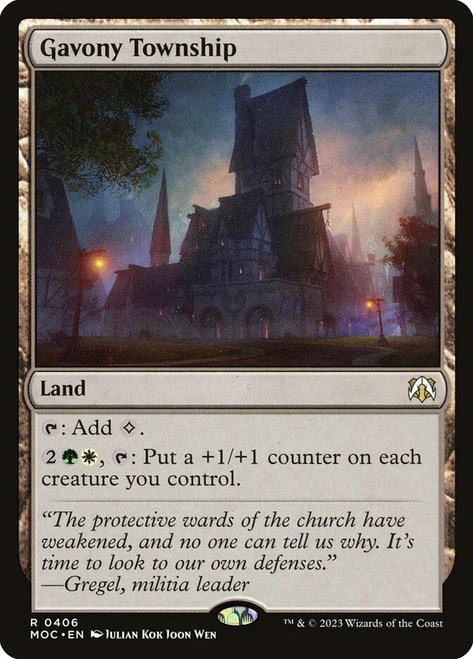 Gavony Township\nMarch of the Machine Commander\nSingle\nMagic The Gathering