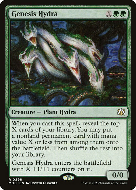 Genesis Hydra\nMarch of the Machine Commander\nSingle\nMagic The Gathering