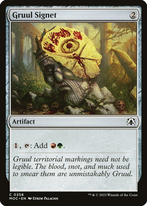 Gruul Signet\nMarch of the Machine Commander\nSingle\nMagic The Gathering