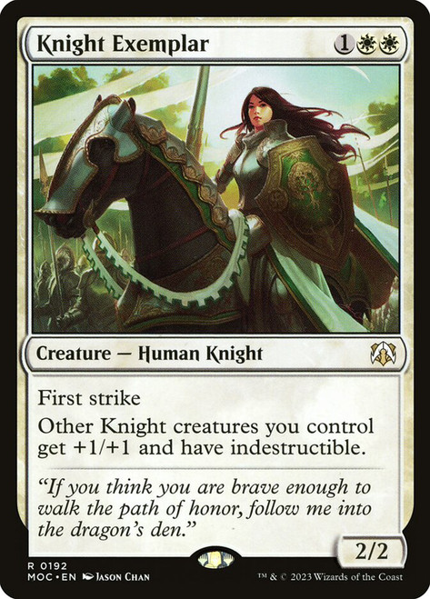 Knight Exemplar\nMarch of the Machine Commander\nSingle\nMagic The Gathering