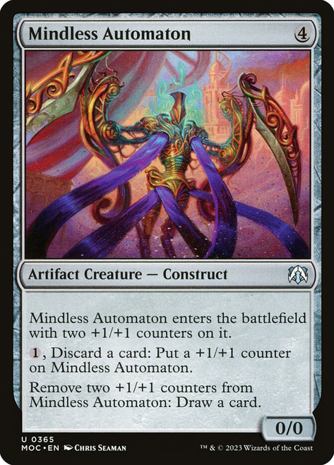 Mindless Automaton\nMarch of the Machine Commander\nSingle\nMagic The Gathering