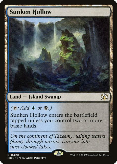 Sunken Hollow\nMarch of the Machine Commander\nSingle\nMagic The Gathering