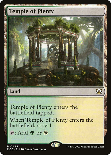 Temple of Plenty\nMarch of the Machine Commander\nSingle\nMagic The Gathering