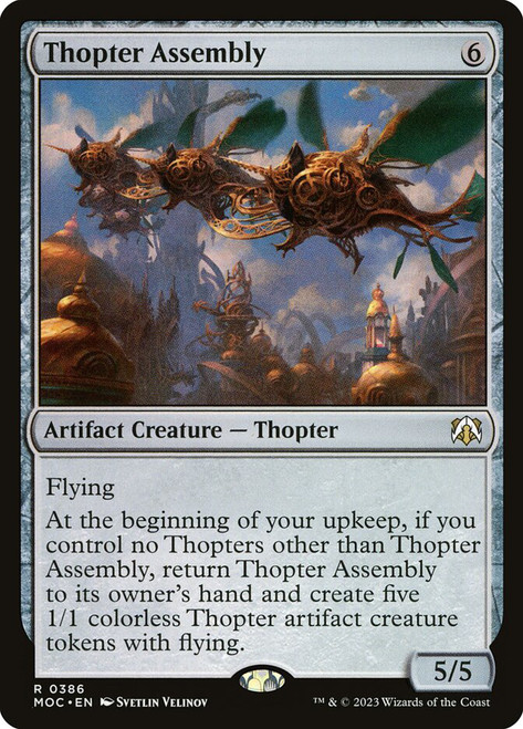 Thopter Assembly\nMarch of the Machine Commander\nSingle\nMagic The Gathering