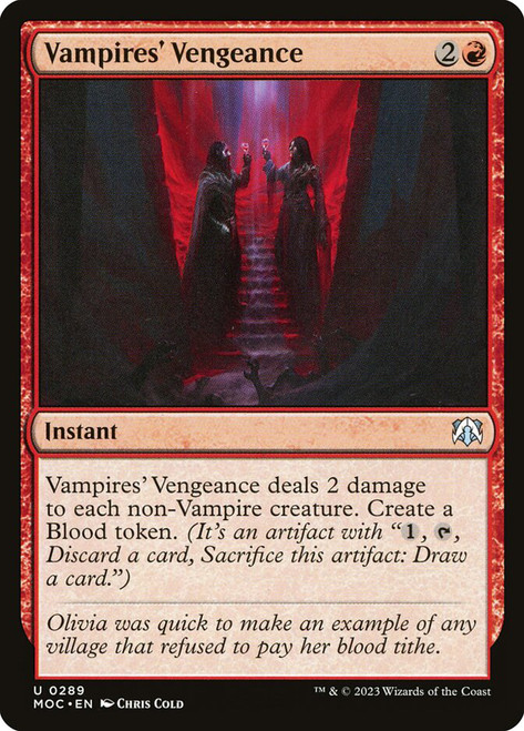 Vampires' Vengeance\nMarch of the Machine Commander\nSingle\nMagic The Gathering