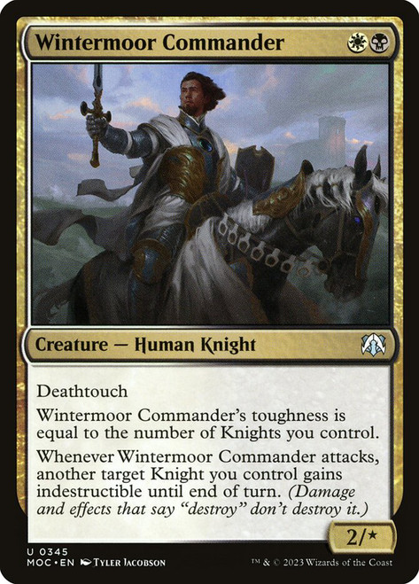 Wintermoor Commander\nMarch of the Machine Commander\nSingle\nMagic The Gathering