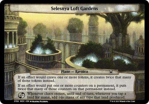 Selesnya Loft Gardens\nMarch of the Machine Commander Planechase - Planes\nSingle\nMagic The Gathering