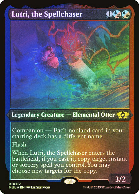 Lutri, the Spellchaser (Foil Etched)\nMultiverse Legends - Alternate Foil\nSingle\nMagic The Gathering
