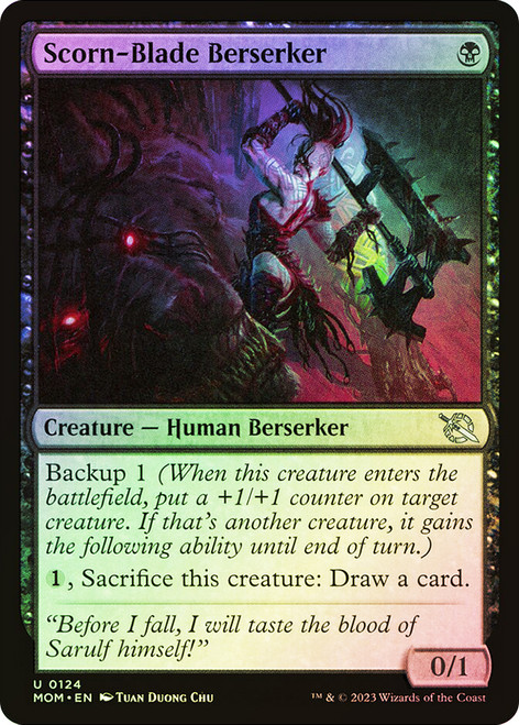 Scorn-Blade Berserker\nMarch of the Machine\nSingle\nMagic The Gathering