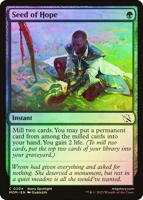 Seed of Hope\nMarch of the Machine\nSingle\nMagic The Gathering