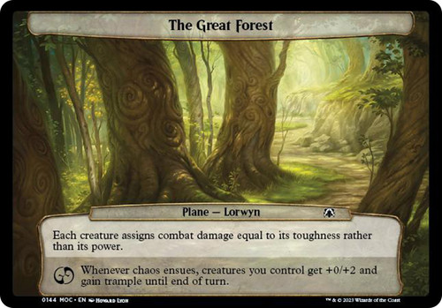 The Great Forest\nMarch of the Machine Commander Planechase - Planes\nSingle\nMagic The Gathering