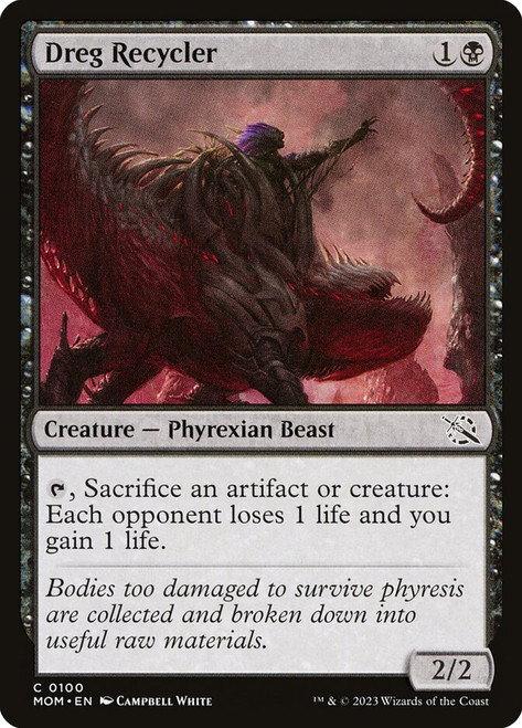 Dreg Recycler\nMarch of the Machine\nSingle\nMagic The Gathering