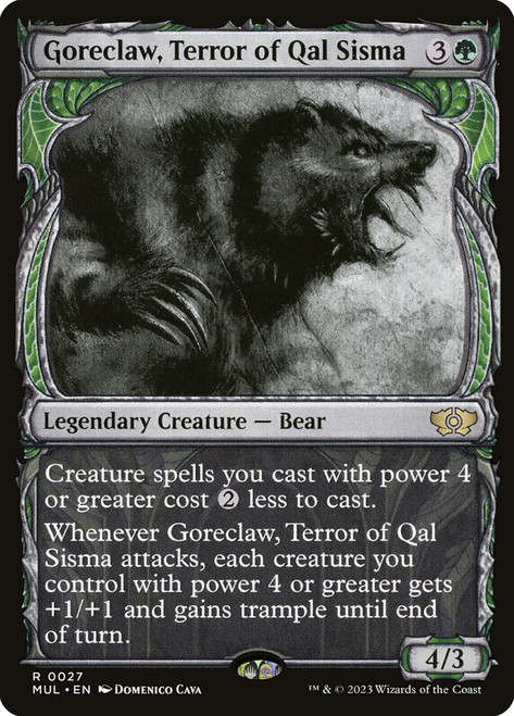Goreclaw, Terror of Qal Sisma (Showcase)\nMultiverse Legends\nSingle\nMagic The Gathering