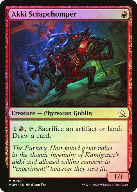 Akki Scrapchomper\nMarch of the Machine\nSingle\nMagic The Gathering