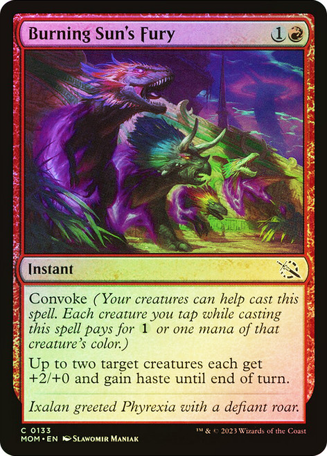 Burning Sun's Fury\nMarch of the Machine\nSingle\nMagic The Gathering