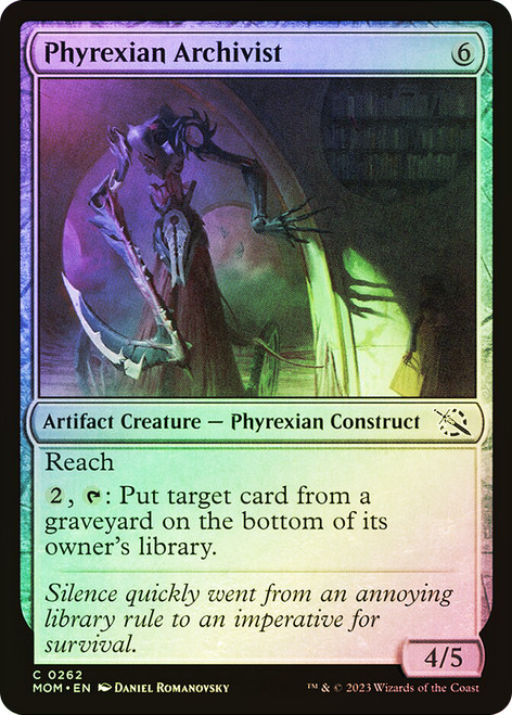 Phyrexian Archivist\nMarch of the Machine\nSingle\nMagic The Gathering