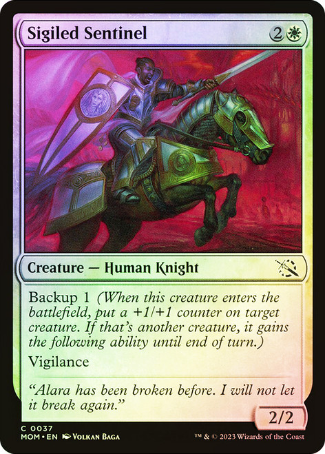 Sigiled Sentinel\nMarch of the Machine\nSingle\nMagic The Gathering