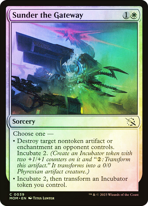 Sunder the Gateway\nMarch of the Machine\nSingle\nMagic The Gathering