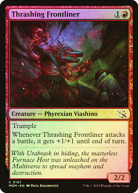 Thrashing Frontliner\nMarch of the Machine\nSingle\nMagic The Gathering