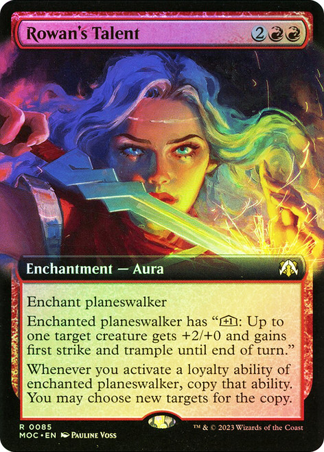 Rowan's Talent (Extended Art)\nMarch of the Machine Commander - Variants\nSingle\nMagic The Gathering