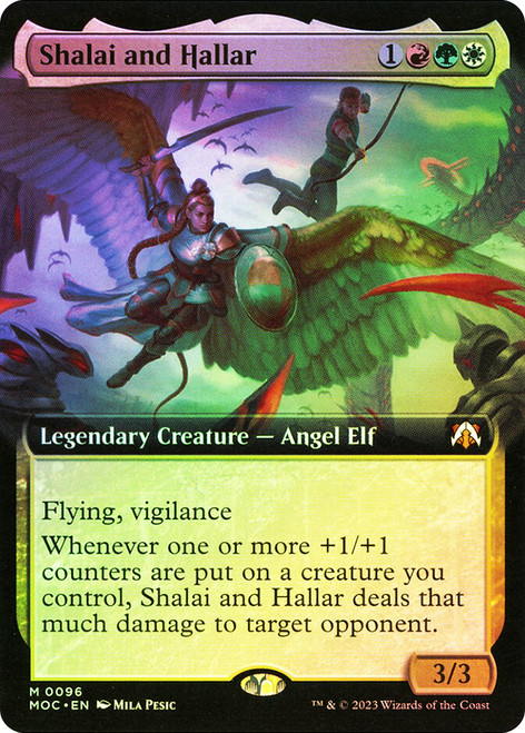 Shalai and Hallar (Extended Art)\nMarch of the Machine Commander - Variants\nSingle\nMagic The Gathering