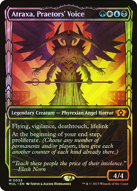 Atraxa, Praetors' Voice (Showcase)\nMultiverse Legends\nSingle\nMagic The Gathering