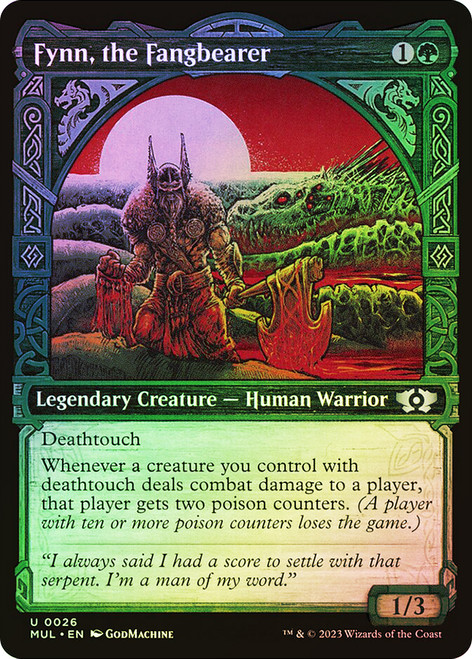 Fynn, the Fangbearer (Showcase)\nMultiverse Legends\nSingle\nMagic The Gathering