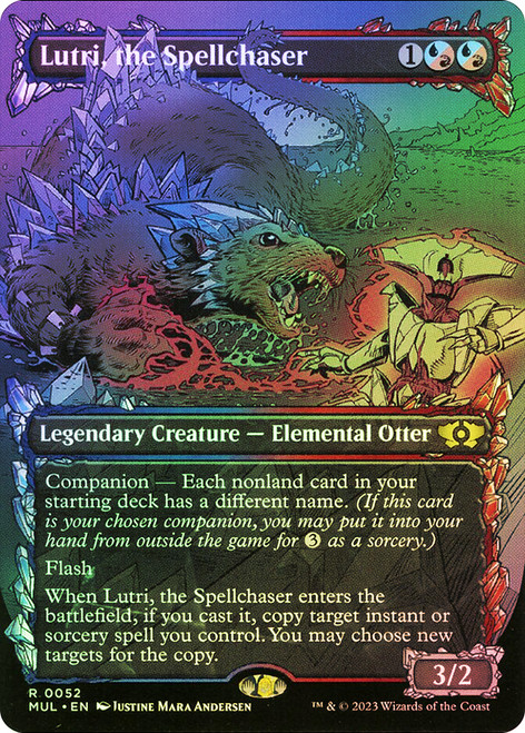 Lutri, the Spellchaser (Borderless) (Showcase)\nMultiverse Legends\nSingle\nMagic The Gathering