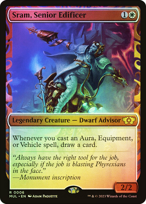 Sram, Senior Edificer (Showcase)\nMultiverse Legends\nSingle\nMagic The Gathering