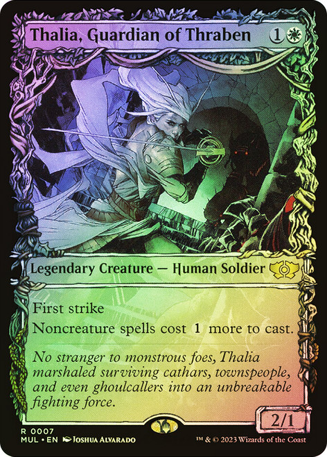 Thalia, Guardian of Thraben (Showcase)\nMultiverse Legends\nSingle\nMagic The Gathering