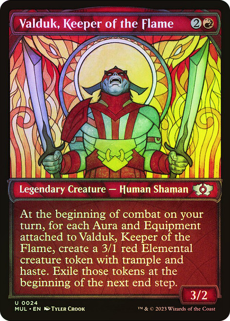 Valduk, Keeper of the Flame (Showcase)\nMultiverse Legends\nSingle\nMagic The Gathering