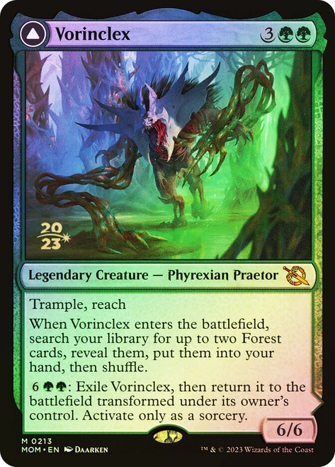 Vorinclex // The Grand Evolution (Prerelease) (March of the Machine)
Promo
Single
Magic: The Gathering