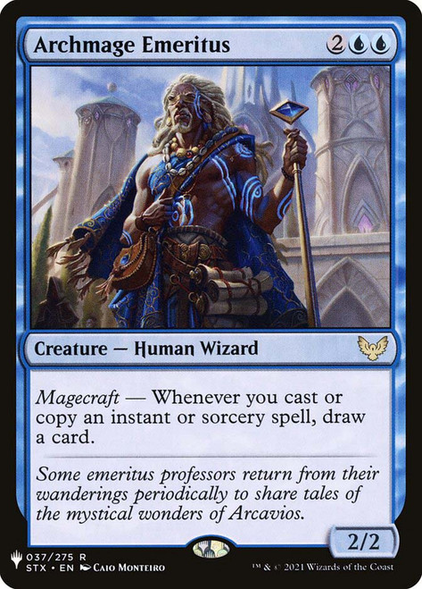 Archmage Emeritus\nMystery Booster / The List\nSingle\nMagic The Gathering
