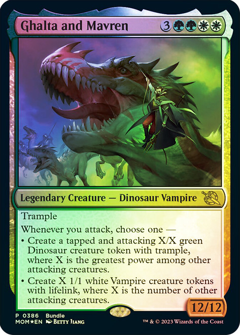 Ghalta and Mavren (Bundle)\nPromo: General\nSingle\nMagic The Gathering