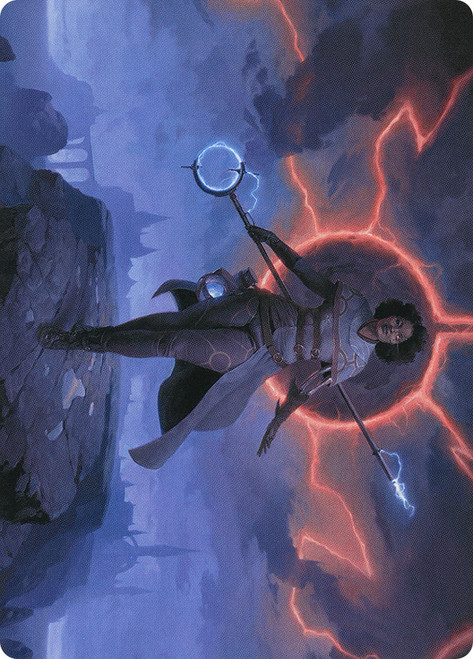 {Rona, Herald of Invasion Art Card}\nArt Series: March of the Machine\nSingle\nMagic The Gathering