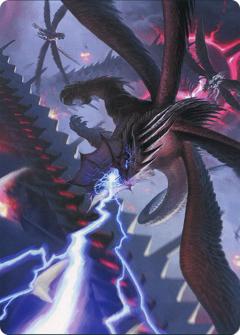 {Defiant Thundermaw Art Card}\nArt Series: March of the Machine\nSingle\nMagic The Gathering
