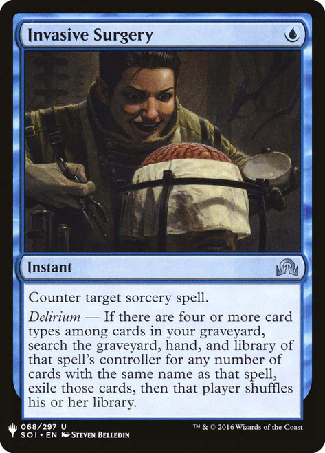 Invasive Surgery\nMystery Booster / The List\nSingle\nMagic The Gathering