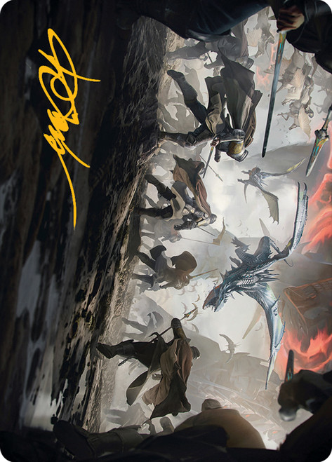 signed art cards mtg Invasion of Kaldheim Art Card} (Signed) | Art Series: March of the Machine  - Variants