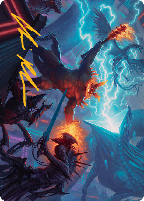 {Hidetsugu and Kairi Art Card} (Signed)\nArt Series: March of the Machine - Variants\nSingle\nMagic The Gathering
