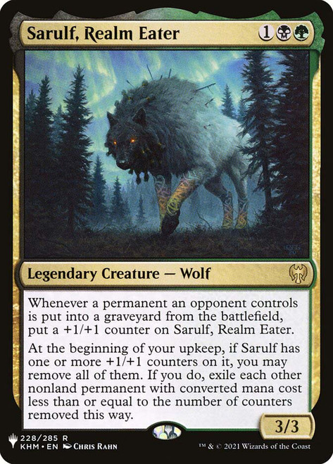 Sarulf, Realm Eater\nMystery Booster / The List\nSingle\nMagic The Gathering