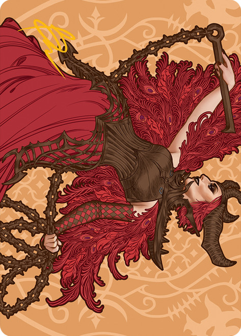 {Judith, the Scourge Diva Art Card} (Signed)\nArt Series: March of the Machine - Variants\nSingle\nMagic The Gathering