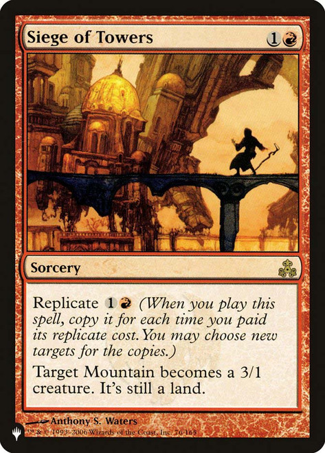 Siege of Towers\nMystery Booster / The List\nSingle\nMagic The Gathering