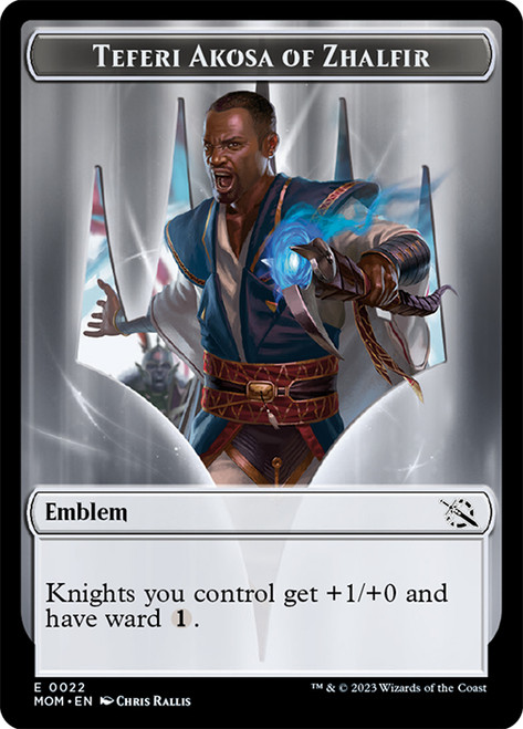 {Teferi Akosa of Zhalfir Emblem}\nMarch of the Machine\nSingle\nMagic The Gathering