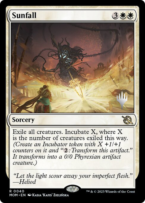 Sunfall (Promo Pack) (March of the Machine)\nPromo: Planeswalker Stamped\nSingle\nMagic The Gathering