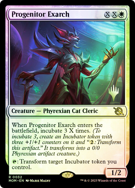 Progenitor Exarch (Promo Pack) (March of the Machine)\nPromo: Planeswalker Stamped\nSingle\nMagic The Gathering
