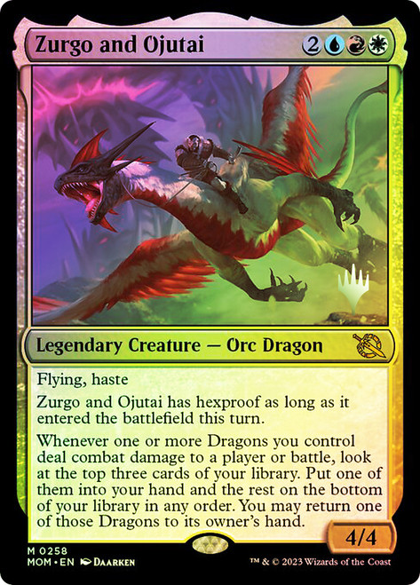 Zurgo and Ojutai (Promo Pack) (March of the Machine)\nPromo: Planeswalker Stamped\nSingle\nMagic The Gathering