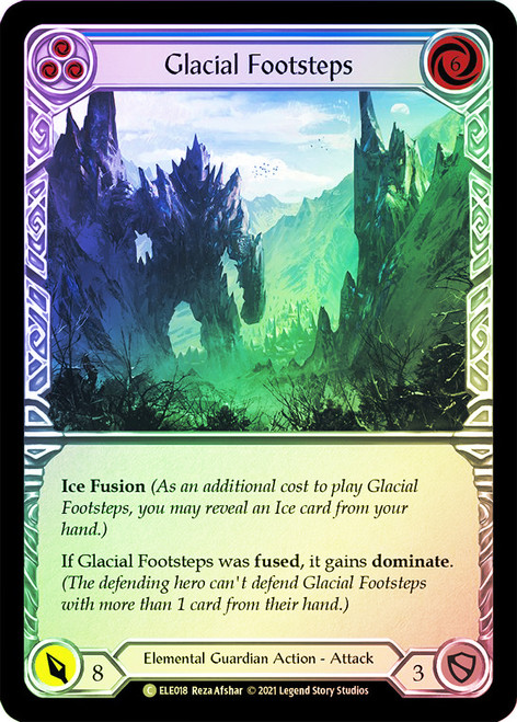Glacial Footsteps (Blue) Rainbow Foil English