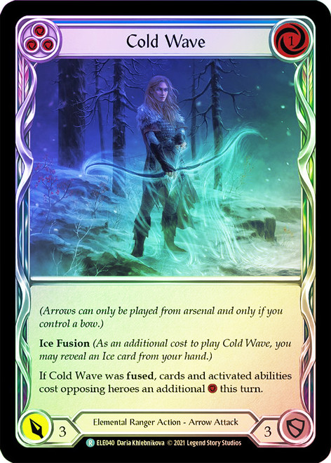 Cold Wave (Blue) Rainbow Foil English