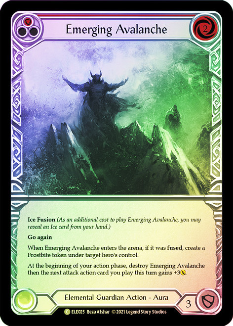 Emerging Avalanche (Red) Rainbow Foil English