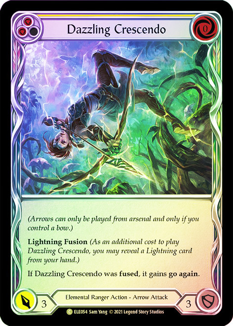 Dazzling Crescendo (Yellow) Rainbow Foil English